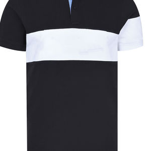 Venta al por mayor 100% algodón de manga corta POLO camisas de polo de color sólido para los hombres - Product Image 5