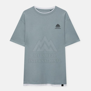 Camiseta Extra Grande de Diseño Personalizado para Uso Casual, 100% Algodón, Ajuste Holgado, Camiseta Estampada Extra Grande para Hombre - Product Image 1