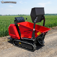 Dumper sur chenilles Rhinoceros XN800, benne de 260 litres, moteur Briggs & Stratton, certifié CE, prix distributeur pour travaux de pépinière