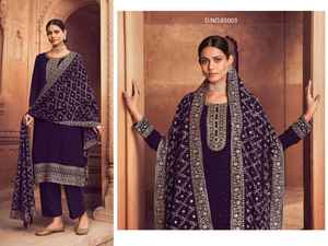 Nuevo Heavy Blooming Georgette Bottom Stanton Seda bordada Kurtis Dupatta Trabajo completo Salwar Kameez Ropa India pakistaní - Product Image 2