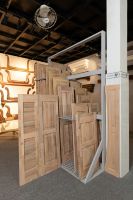 Persianas de Madera Maciza de Lujo y Puerta Arqueada de Diseño Minimalista, Ecológicas y Resistentes al Viento para Dormitorio, Cocina, Baño y Escuela