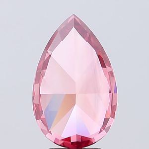 Diamante suelto de corte pera, color rosa intenso, cultivado en laboratorio, certificado por IGI, para joyería fina al por mayor. - Product Image 4