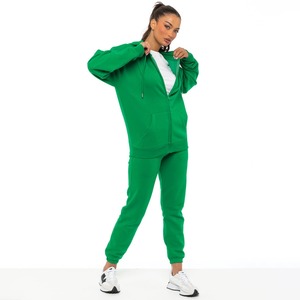 Conjunto Deportivo de 2 Piezas para Mujer, Sudadera con Cremallera y Pantalones Jogger Plisados Elásticos, Estilo Personalizado, Invierno 2026 - Product Image 5