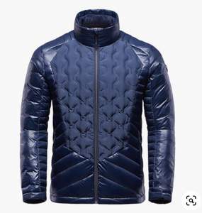 Chaqueta Acolchada Unisex Personalizada de Alta Calidad, Estilo Formal Transpirable, Cierre de Pespunte Abierto, Traje Impermeable con Botones y Cuello en V - Product Image 2