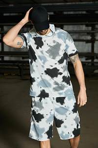 Conjunto de Pantalones Cortos de Camuflaje de Verano para Hombre con Logotipo Personalizado, Chándal de Dos Piezas, Camiseta y Pantalones Cortos para Hombre - Product Image 2