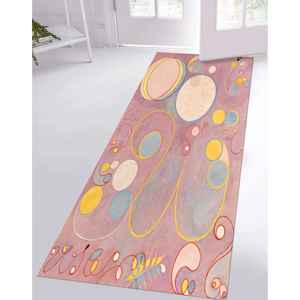 Hilma af Klint Printed <b>Rug</b>: <b>Boho</b> Chic Salon Hallway Decor,Nonwoven Thin <b>Rug</b> - Product Image 4