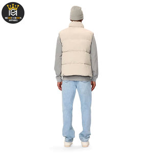 Gilet matelassé haut pour hommes, manteaux de style streetwear dernier logo personnalisé de couleur claire et impression disponible gilet pour hommes - Product Image 5
