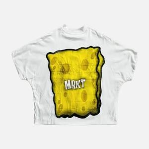 Camiseta de hombro caído de gran tamaño sin costuras estilo Hip Hop Boxy Fit camiseta recortada para hombres y mujeres ropa urbana - Product Image 6