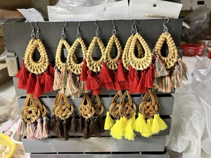 ¡VENTA CALIENTE: PENDIENTES DE RATÁN MODERNOS-ECOLÓGICO, LIGERO Y DE MODA 2025! -LOTO AZUL VIETNAM - Product Image 6