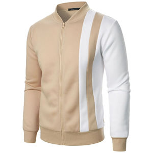 Cárdigan informal para hombre, chaqueta de uniforme de béisbol de lana con cuello levantado a la moda - Product Image 6