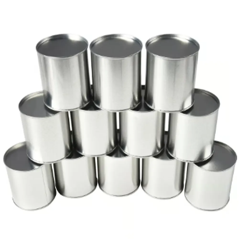 metal carnival cans Quart empty round metal can with lever lid for paint packaging