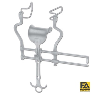 Écarteur abdominal Balfour 47x80mm en acier inoxydable, instrument chirurgical gynécologique certifié CE Classe II, manuel - Product Image 3