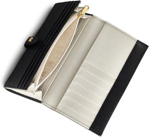 100% véritable doux et magnifiquement conçu à partir de portefeuilles à glissière en cuir de qualité supérieure noir - Product Image 5