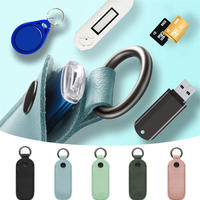 Estuche de Cuero Ecológico Personalizado de Fábrica para Memoria USB, Funda Protectora, Bolsa de Transporte, Llavero, Bolsa de Almacenamiento
