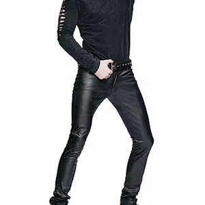 Pantalons en cuir pour hommes de marque privée pantalons en cuir pour hommes en vente en ligne - Product Image 5