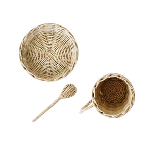 MINI <b>Tea</b> <b>Set</b> Rattan Kitchen <b>Toys</b> Educational Kids Baby <b>Toys</b> for Kid Girl Boy Children Newborn Gift <b>Set</b> Christmas Birthday Gifts - Product Image 4