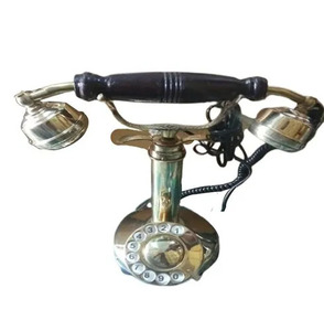 Cổ điển Brass Ấn Độ Phong Cách Cũ quay quay có dây điện thoại cổ điển Brass ROTARY điện thoại bởi Ấn Độ Nhà cung cấp Nhà Máy Giá - Product Image 4