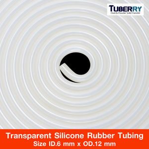 High Quality Transparent Silicone <b>Rubber</b> Tubing TUFTQSR606X12 Size ID.6 mm x OD.12 mm OEM Thailand Factory <b>Household</b> - Product Image 5