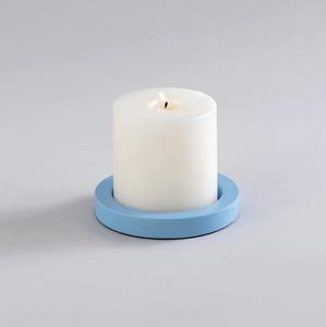 Portavelas de Metal de tendencia superior Color azul cielo para sala de estar y dormitorio Iluminación de mesa Decoración Portavelas - Product Image 3