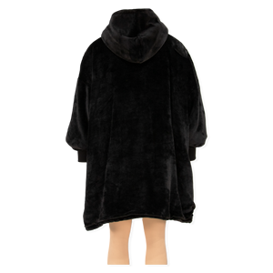 Custom Wearable <b>Blanket</b> Hoodie Oversized Sherpa Lined Fleece Hooded <b>Blanket</b> Cambodia Garment Manufacturing Factory - Product Image 3