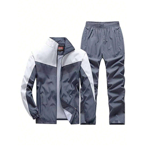 Conjunto Deportivo para Hombre, Chándal de Poliéster, Conjunto de 2 Piezas, Talla Ajustada, Chándal de Alta Calidad con Cierre - Product Image 1