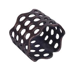 Anneau de serviette en aluminium design pour décoration de table de mariage, anneau de serviette artisanal décoratif - Product Image 5