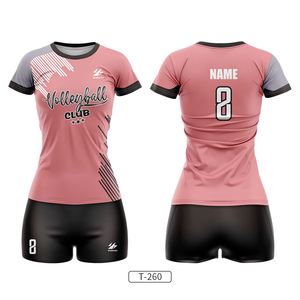 Custom Men's Women's Quick Dry Slim Beach Volleyball Jersey Low MOQ Sublimation Uniform Design Set - Product Image 1