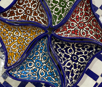 Ensemble apéritif en céramique fait à la main apéritif marocain décoration de la maison, servant des plats peints à la main personnalisés à la main OEM disponible