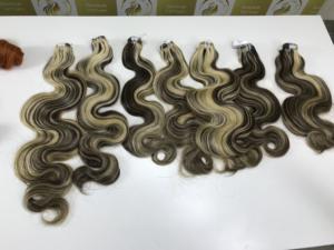 Vague de corps 20 ''Super Double Piano couleur vente chaude perruques de cheveux vietnamiens pouces Extensions de cheveux humains vente d'automne meilleure qualité - Product Image 2