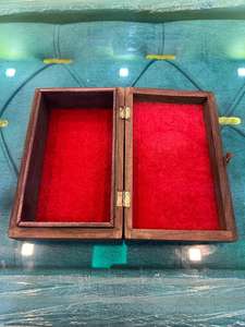 Cajas de almacenamiento decorativas con tapa con bisagras de madera de acacia, organizador de joyas de madera elegante - Product Image 2