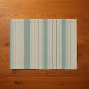 แผ่นรองจานผ้าฝ้ายลายทางสำหรับโต๊ะอาหารที่สง่างามนำกลับมาใช้ใหม่และซักได้ทนทานสำหรับการใช้งานในชีวิตประจำวัน - Product Image 1