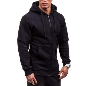 Sweats à capuche zippés Vente entière Sweats à capuche unis pour hommes Sweats à capuche décontractés à manches longues classiques - Product Image 1