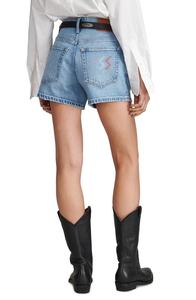Vente en gros de shorts en denim acide 100% coton déchiré à taille haute pour femmes, style de mode sexy avec service OEM 2025 - Product Image 6