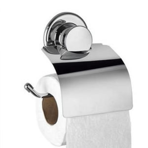 Porte-papier toilette en métal adhésif avec ventouse - Product Image 2
