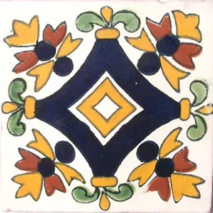 Les carreaux de plafond faits à la main en céramique mexicaine C011 de 4x4 pouces obtiennent beaucoup d'échantillons au besoin! - Product Image 1