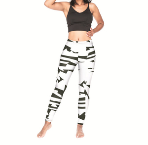 Leggings de yoga taille élastique impression par sublimation personnalisée leggings de sport confortables et durables pour femmes vêtements de sport en gros OEM - Product Image 1