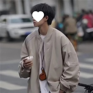 Chaqueta de bombardero de alta calidad holgada de estilo americano, ajustada a la moda Jetstream gorra de béisbol, chaleco con mangas para hombre, Otoño Invierno - Product Image 3