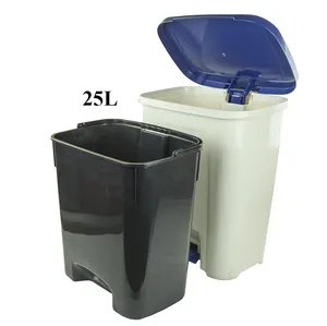 Kitchen Dustbin Household Plastic Garbage Bin Plastic Dustbin with 25 Liter Inner Bucket Vietnam Supplier