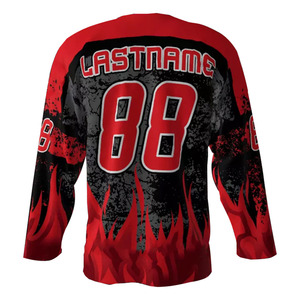 Jersey de Hockey sobre Hielo Internacional Personalizado, Reversible, Venta Caliente, Jersey de Hockey OEM - Product Image 3