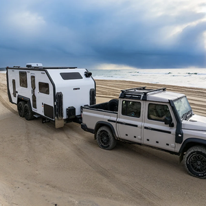 Vente en gros de caravanes hybrides tout-terrain de style Bruder ADX-21, camping-car d'expédition 4x4, remorque de voyage tout-terrain robuste - Product Image 2