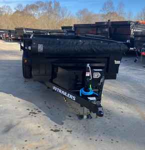 Remolque de descarga 510 5K en buen estado, de un solo eje, con puertas tipo granero, rampas, plataforma de acero hidráulica con motorreductor, alta productividad - Product Image 5