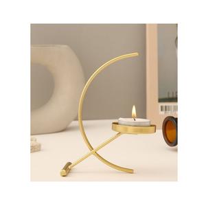 Modern minimalist metal <b>candle</b> <b>holders</b> for tealight <b>taper</b> and pillar <b>candles</b> ideal for home office or bedroom decor - Product Image 2