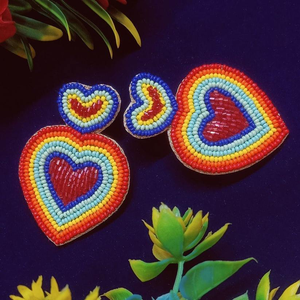 Broderie boucle d'oreille multicolore mode perles boucle d'oreille pour femmes filles utiliser pour cadeaux boucles d'oreilles Offre Spéciale produit fait main - Product Image 4