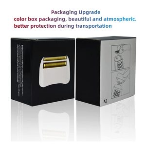 Paquete de 2 Láminas y Cuchillas de Repuesto para Afeitadora Eléctrica, Triple Cuchilla, Doble Función Impermeable, para Afeitar la Cara y el Cuerpo, Lavable - Product Image 3