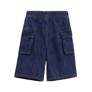Léger respirant coupe ample Baggy taille haute Cargo poches hommes classique coton été décontracté élégant tous les jours Denim Shorts - Product Image 2