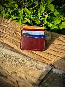 Genuine Leather Minimalist Fashionable Heat-Transfer Printed Slim Fold <b>Wallet</b> <b>Card</b> <b>Holder</b> <b>for</b> Daily Use - Product Image 1