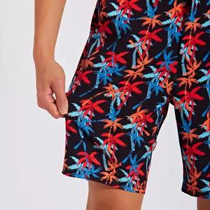 Pantalones cortos transpirables personalizados para hombre, de secado rápido, para gimnasio, correr, cuatro vías, de lona elástica, multibolsillo, patrón sólido, ropa para correr, servicio OEM - Product Image 6