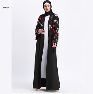 Eid Wear Ramadan Filles Fantaisie Abaya Avec Hijab Imprimé Dubaï Style Musulman Islamique Robe Dames Respirant Abayas Vente en Gros - Product Image 5