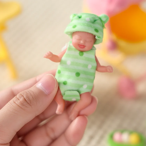 Muñeca Bebé <span class=keywords><strong>Reborn</strong></span> de Silicona Babeside Fay de 4.5 Pulgadas, <span class=keywords><strong>Mini</strong></span> Bebé <span class=keywords><strong>Reborn</strong></span> Dormido con Accesorios de Juego - Product Image 4