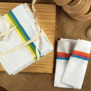 Toalla de hueso de arenque de algodón 100%, microfibra de lino sostenible de secado rápido en turquesa para el hogar, playa, Cocina, Restaurante infantil - Product Image 1